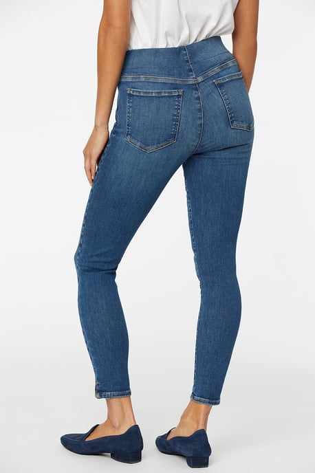 Pull-On Skinny Ankle Mittelblau SpanSpring™ Denim - Image 3