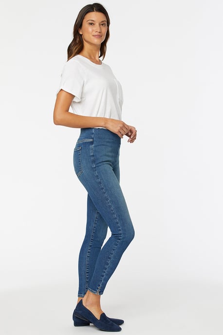 Pull-On Skinny Ankle Mittelblau SpanSpring™ Denim - Image 4