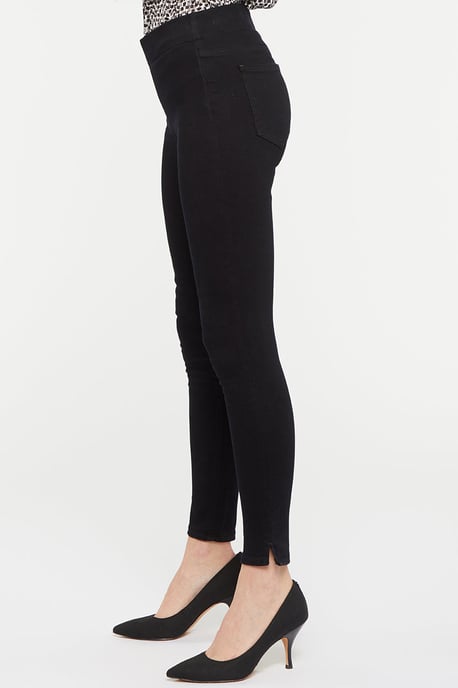 Pull-On Skinny Knöchellange Schwarze SpanSpring™ Jeans - Image 3
