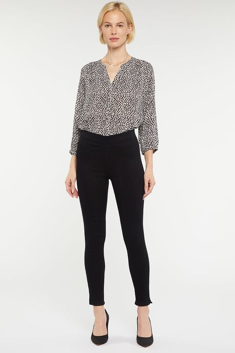 Pull-On Skinny Knöchellange Schwarze SpanSpring™ Jeans - Image 4