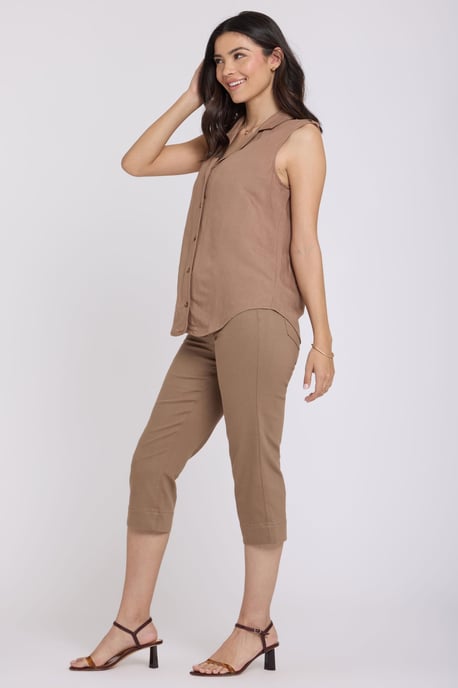 Gabrielle Ärmellose Leinenbluse - Image 3