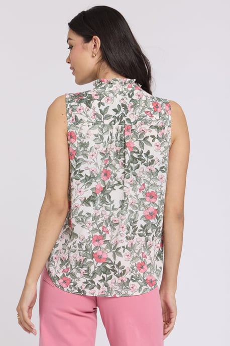Ärmellose Bluse mit Rüschenausschnitt - Image 2
