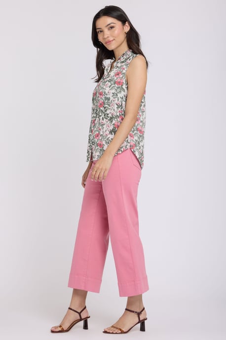 Ärmellose Bluse mit Rüschenausschnitt - Image 3