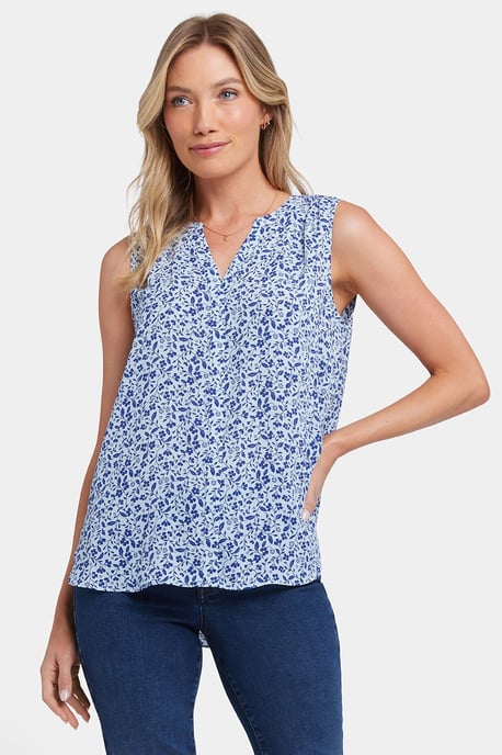 Ärmellose Faltenbluse - Image 1