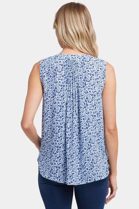 Ärmellose Faltenbluse - Image 2