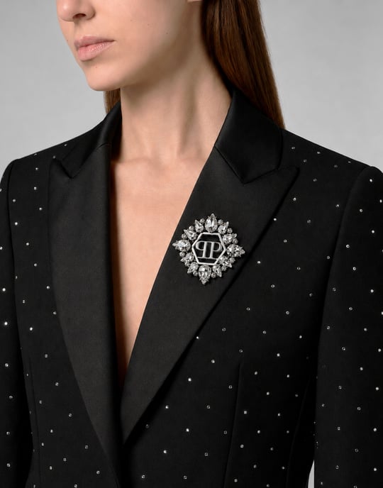 Boyfriend Fit Blazer Crystal Strass - Image 2