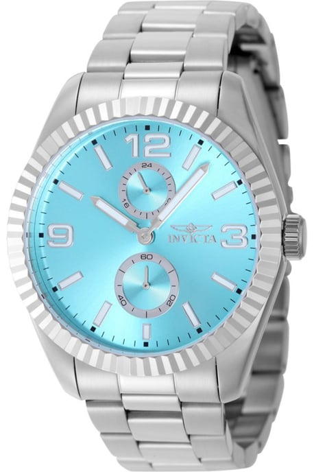 Invicta Specialty 49522 Herrenuhr - Quarzwerk - Edelstahl mit blauem Zifferblatt - 43 mm - Image 1