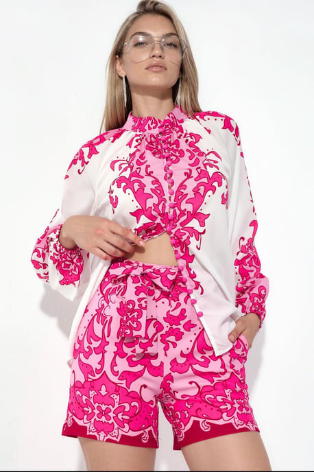 Paisley Bindebluse und Shorts Set - Image 2