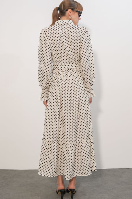 Paisley Gürtelt-Kleid Midi-Shirt - Image 6