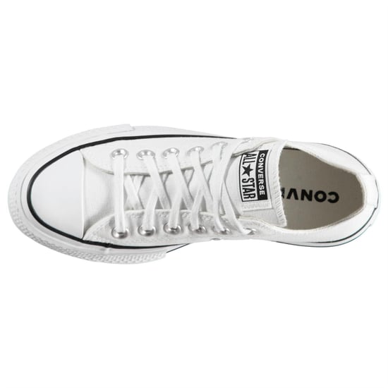 Converse - "Chuck Taylor" Schuhe mit Plattform-Sohlen für Damen, Canvas (Weiß/Schwarz) - Image 4