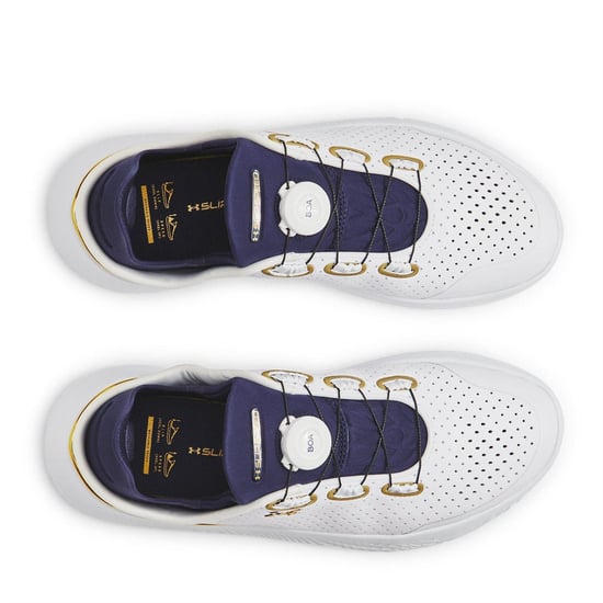 Under Armour - "SlipSpeed" Sneaker für Herren (Weiß/Gold) - Image 4