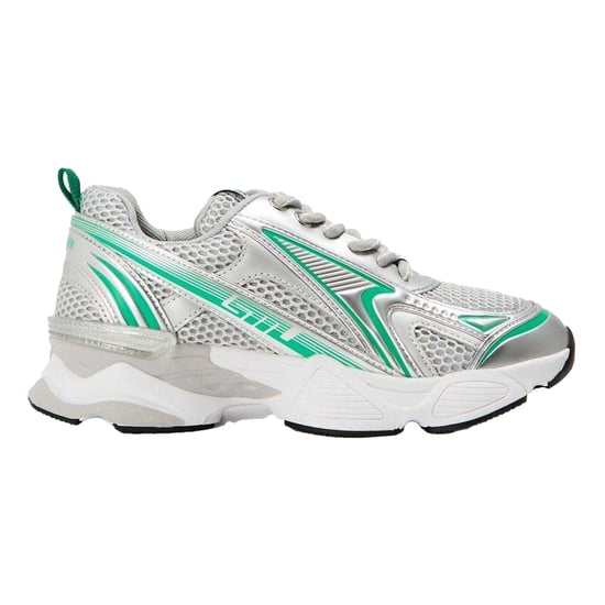 Steve Madden - Strass Sneaker für Damen, Netzmaterial, Grob flach (Grün/Bunt) - Image 1