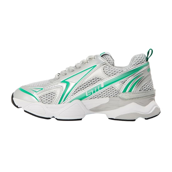 Steve Madden - Strass Sneaker für Damen, Netzmaterial, Grob flach (Grün/Bunt) - Image 2