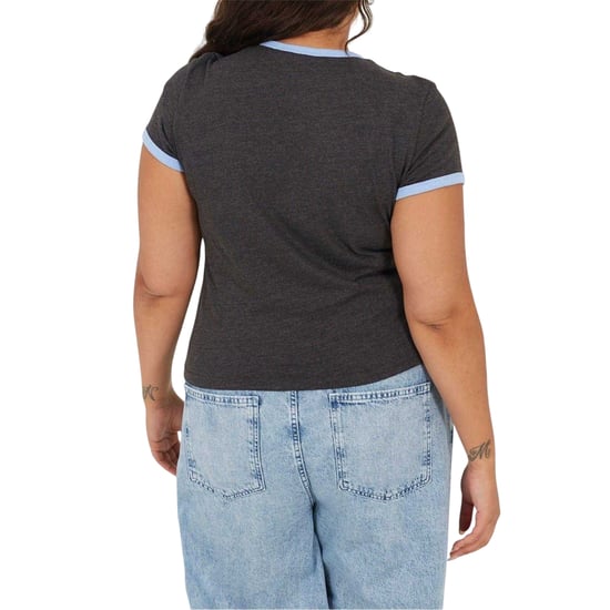 Brave Soul - T-Shirt für Damen, Rundhalsausschnitt, Plus (Holzkohle/Kornblumenblau) - Image 3