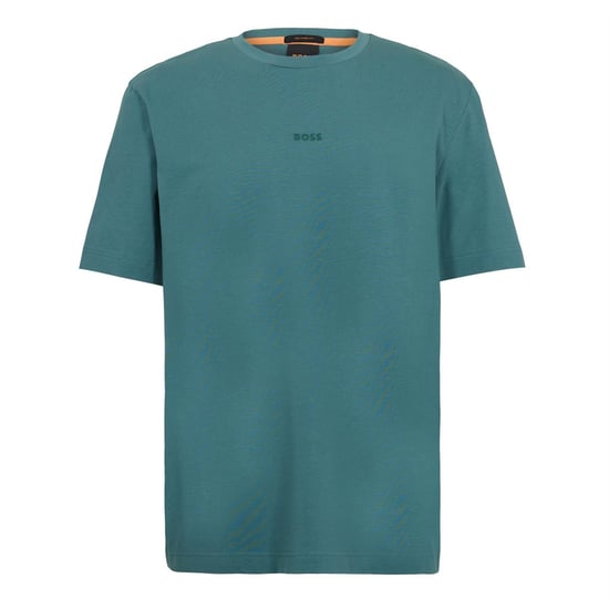 Boss - "Tchup" T-Shirt für Herren, Übergroß (Dunkelgrün) - Image 1