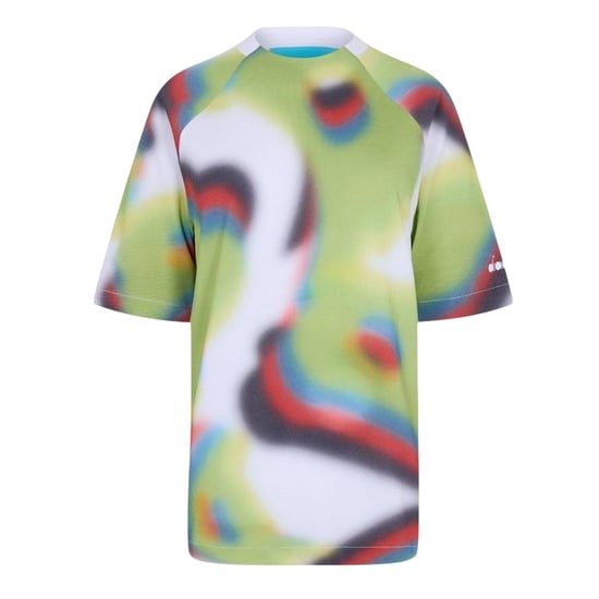 Diadora - T-Shirt für Damen, Rundhalsausschnitt (Grün/Bunt) - Image 1