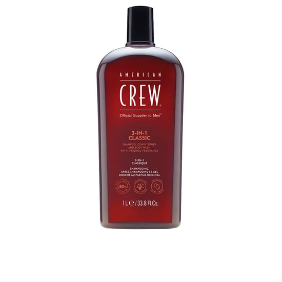 Crew 3 In 1 Shampoo, Conditioner & Body Wash 1000 ml - Image 1