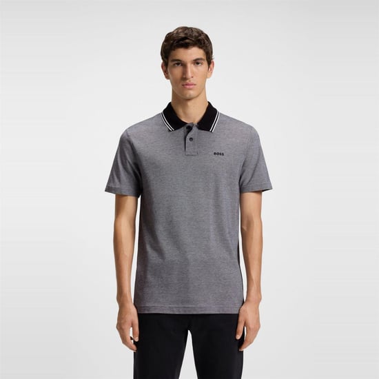 Boss - "Peoxfordnew" Poloshirt für Herren, kurzärmlig (Schwarz) - Image 2