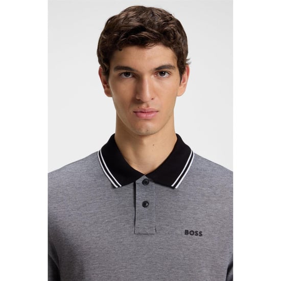 Boss - "Peoxfordnew" Poloshirt für Herren, kurzärmlig (Schwarz) - Image 4
