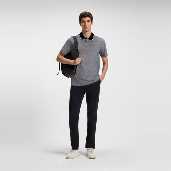 Boss - "Peoxfordnew" Poloshirt für Herren, kurzärmlig (Schwarz) - Image 5