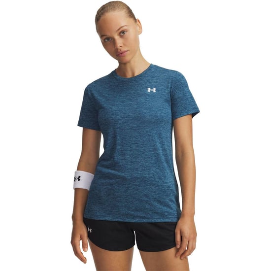 Under Armour - T-Shirt für Damen, kurzärmlig (Blau/Weiß) - Image 1