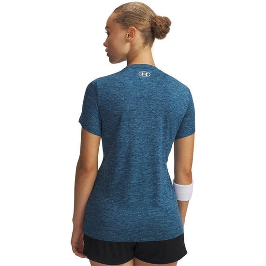 Under Armour - T-Shirt für Damen, kurzärmlig (Blau/Weiß) - Image 2