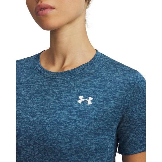 Under Armour - T-Shirt für Damen, kurzärmlig (Blau/Weiß) - Image 3