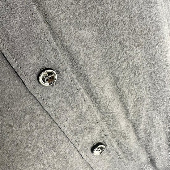 Schwarze Celine Bluse mit Knopfleiste und langen Ärmeln aus Acetat - Image 4
