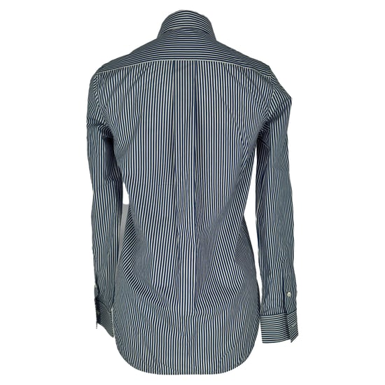 Klassisches gestreiftes Hemd von Celine aus blauer Baumwolle - Image 3