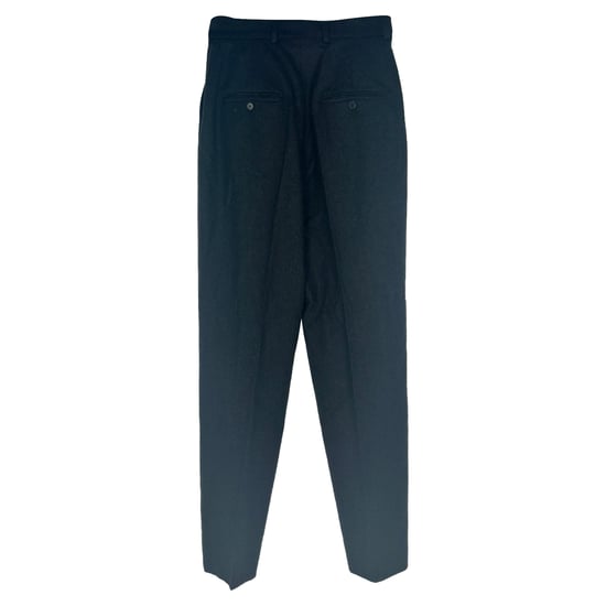 Celine Faltenhose aus schwarzer Wolle - Image 2