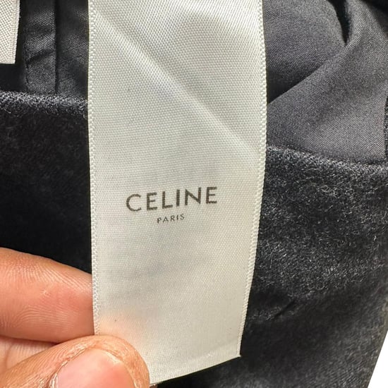 Celine Faltenhose aus schwarzer Wolle - Image 4