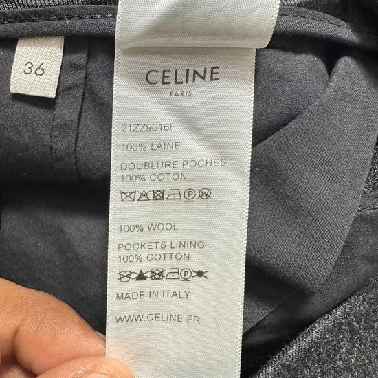 Celine Faltenhose aus schwarzer Wolle - Image 6