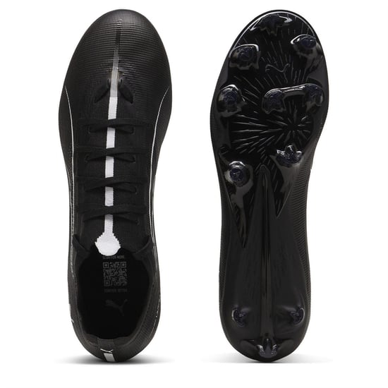 Puma - "Ultra 5 Match" Fußballschuhe mit festem Boden für Herren (Schwarz/Weiß) - Image 4