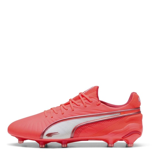 Puma - "King Ultimate" Fußballschuhe mit festem Boden für Herren (Rot/Weiß) - Image 2