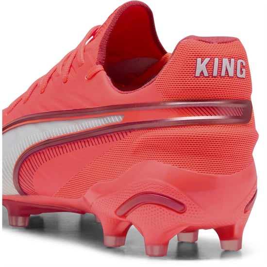 Puma - "King Ultimate" Fußballschuhe mit festem Boden für Herren (Rot/Weiß) - Image 5
