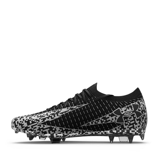 Under Armour - "Elite 3" Fußballschuhe mit festem Boden für Herren/Damen Unisex (Schwarz/Weiß) - Image 2