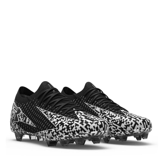 Under Armour - "Elite 3" Fußballschuhe mit festem Boden für Herren/Damen Unisex (Schwarz/Weiß) - Image 5