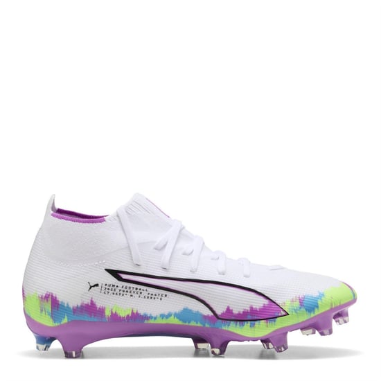 Puma - "Ultra Match+" Fußballschuhe mit festem Boden für Damen (Weiß/Violett) - Image 4