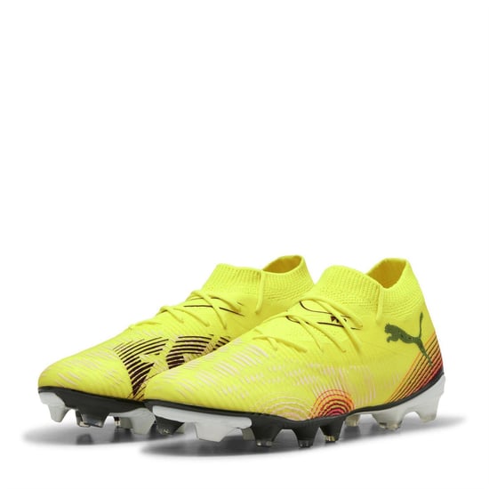 Puma Damen Future 8 Match Snug Fit Kunstrasen-Fußballschuhe (Gelb/Schwarz) - Image 1