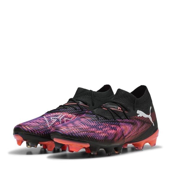Puma Damen Future 8 Match Schnürsenkel Fußballschuhe für Kunstrasen (Schwarz/Lila) - Image 1