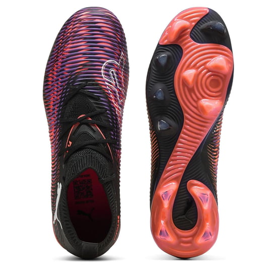 Puma Damen Future 8 Match Schnürsenkel Fußballschuhe für Kunstrasen (Schwarz/Lila) - Image 3