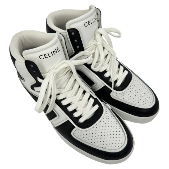 Celine Trainer CT-01 High-Top-Sneaker aus schwarzem Leder - Image 5