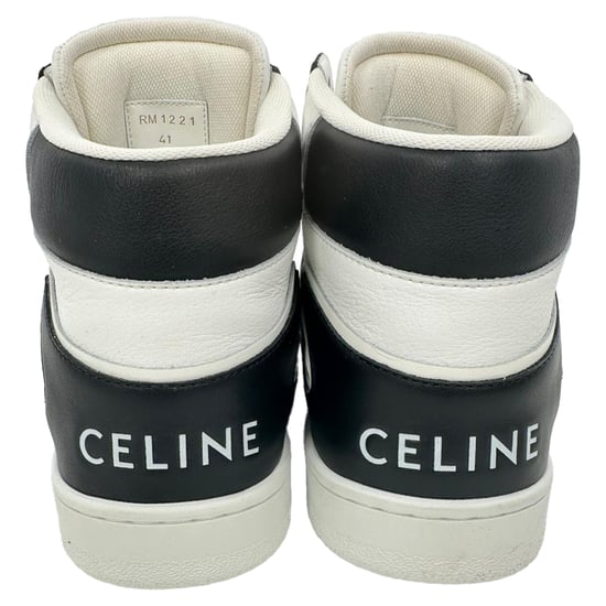 Celine Trainer CT-01 High-Top-Sneaker aus schwarzem Leder - Image 6