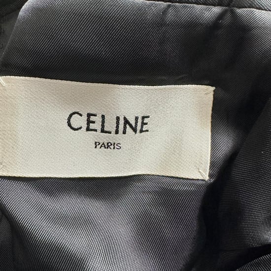 Klassischer, einreihiger Blazer von Celine aus schwarzer Wolle - Image 5