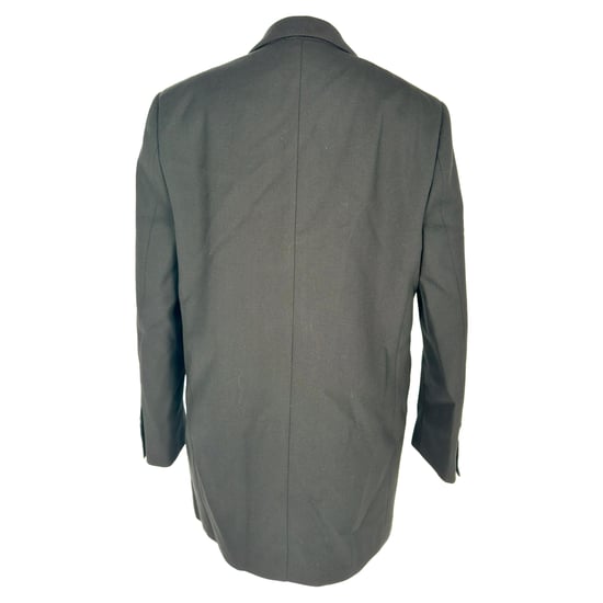 Klassischer, einreihiger Blazer von Celine aus schwarzer Wolle - Image 3