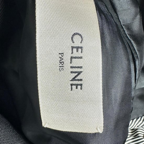 Klassischer, einreihiger Blazer von Celine aus schwarzer Wolle - Image 4