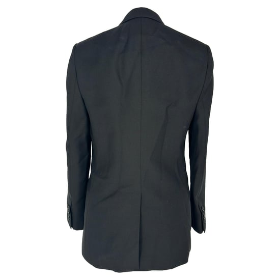 Celine Zweireiher-Blazer aus schwarzer Wolle - Image 3