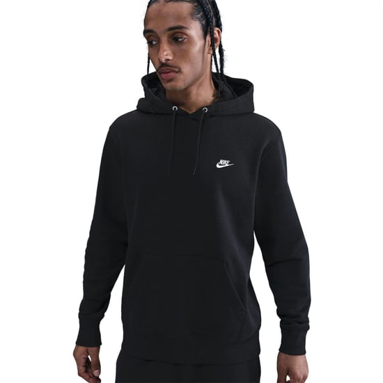 Nike - "Club" Hoodie zum Überziehen für Herren, Fleece (Schwarz) - Image 3