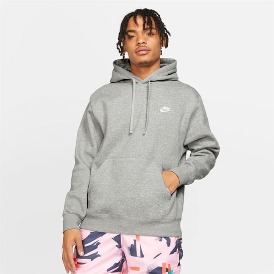 Nike - "Club" Hoodie zum Überziehen für Herren, Fleece (Grau) - Image 3