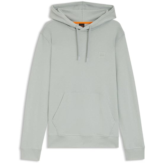 Boss - "Wetalk" Hoodie zum Überziehen für Herren (Silber) - Image 1